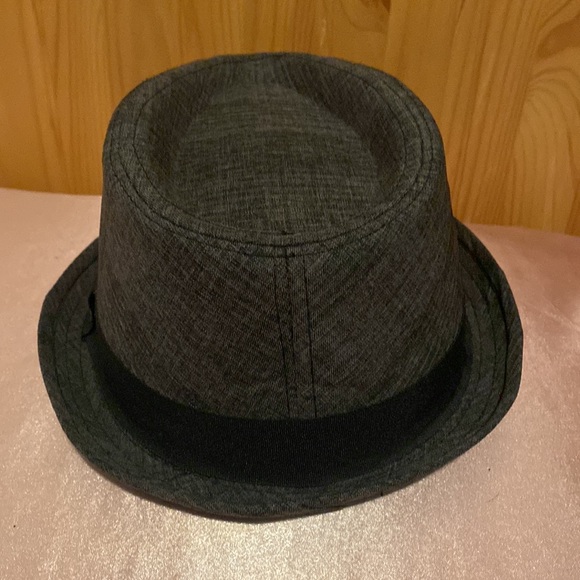 Original Penguin Charcoal Gray and Black Fedora Hat - Picture 4 of 6